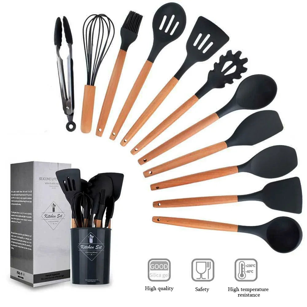 12PCS itens culinários de Silicone