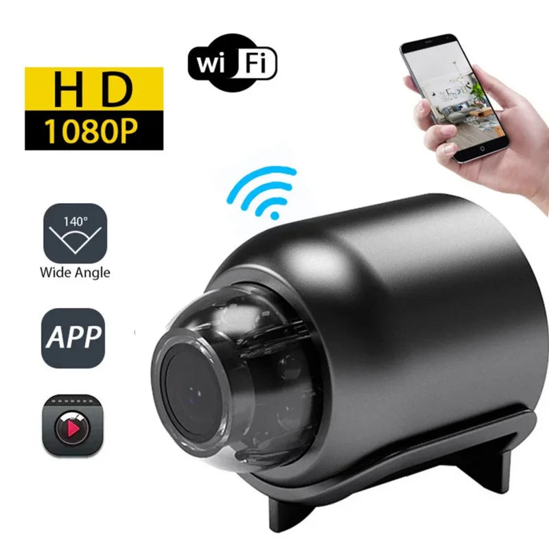 1080p hd x5 mini câmera wi-fi incluída detector de som para escritório em casa 140 graus micro monitor do bebê visão noturna câmera ip